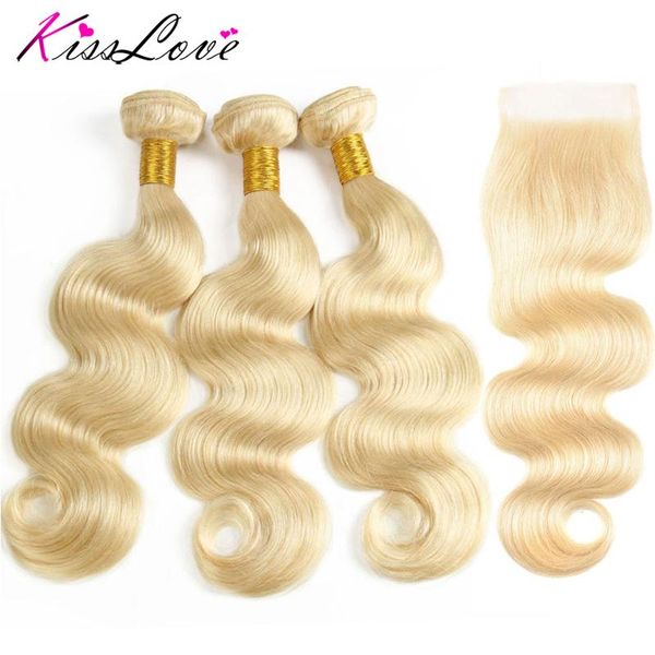 human hair bulks kiss love brazilian body wave 3 bundles with closure 613 blonde color 4x4, Black
human hair bulks kiss love brazilian body wave 3 bundles with closure 613 blonde color 4x4, Black