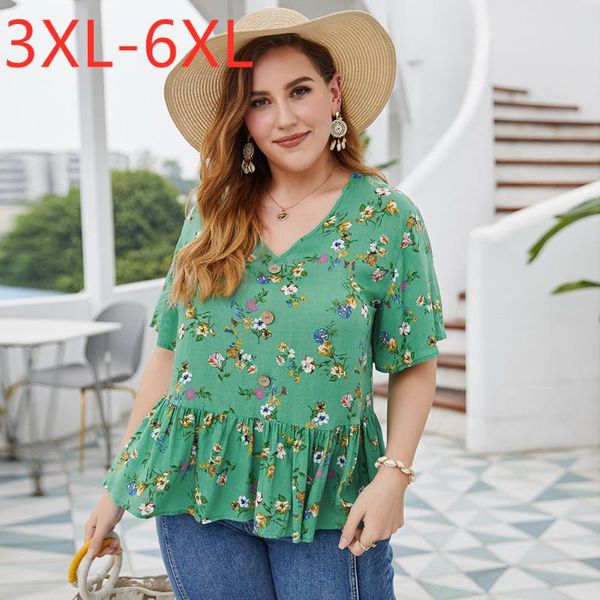 women's blouses & shirts 2021 ladies summer plus size for women large blouse loose casual ruffle green floral print flower shirt 3xl 4, White
women's blouses & shirts 2021 ladies summer plus size for women large blouse loose casual ruffle green floral print flower shirt 3xl 4, White