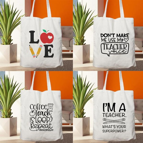 storage bags teacher life canvas shopping tote bag reusable love printing women eco shoulder book gift for handbag shopper
storage bags teacher life canvas shopping tote bag reusable love printing women eco shoulder book gift for handbag shopper