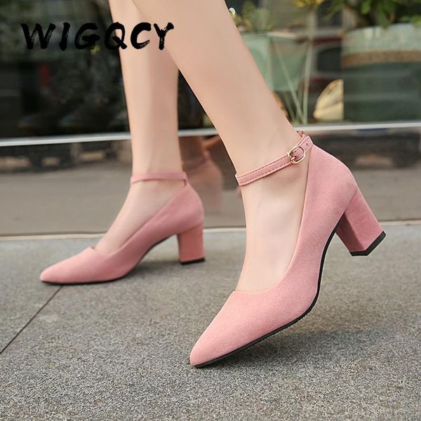 dress shoes thick high heels women pumps fashion pointed toe work buckle strap spring autumn office lady footwear, Black
dress shoes thick high heels women pumps fashion pointed toe work buckle strap spring autumn office lady footwear, Black