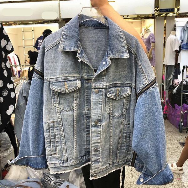 women's jackets zipper jeans coat loose bf all-match student cropped jacket spring and autumn denim womens casual, Black;brown
women's jackets zipper jeans coat loose bf all-match student cropped jacket spring and autumn denim womens casual, Black;brown