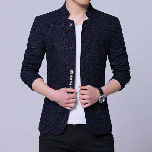 men's suits & blazers zoulv 2021 spring and autumn men leisure suit age season cultivate one's morality coat collar, White;black
men's suits & blazers zoulv 2021 spring and autumn men leisure suit age season cultivate one's morality coat collar, White;black