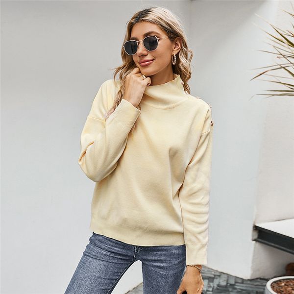 2021 autumn winter turtleneck jumper casual solid color knitted pullovers sweater for women new 2hf0, White;black
2021 autumn winter turtleneck jumper casual solid color knitted pullovers sweater for women new 2hf0, White;black