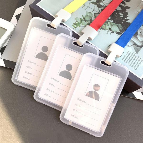 card holders transparent plastic lanyard holder student bus id cards pass cover protect sleeve bag, Brown;gray
card holders transparent plastic lanyard holder student bus id cards pass cover protect sleeve bag, Brown;gray