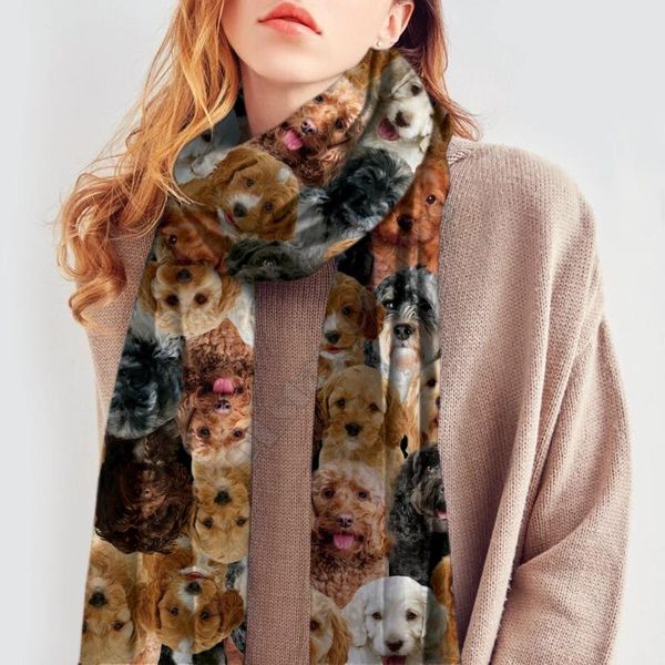 scarves you will have a bunch of cockapoos 3d printed imitation cashmere scarf autumn and winter thickening warm shawl, Blue;gray
scarves you will have a bunch of cockapoos 3d printed imitation cashmere scarf autumn and winter thickening warm shawl, Blue;gray