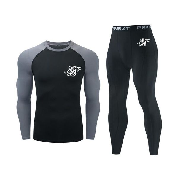 men's tracksuits compression sports suit rashgard male quick drying sportswear t shirts fitness training kit long sleeve shirt+leggings, Gray
men's tracksuits compression sports suit rashgard male quick drying sportswear t shirts fitness training kit long sleeve shirt+leggings, Gray