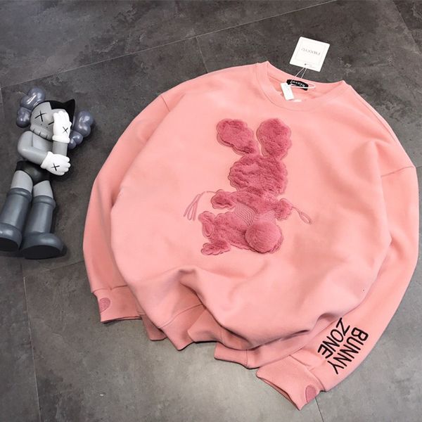 2021 new women pink rabbit hoodies 3d embroidery cartoon bunny fleece crewneck swearshirts womens winter 93y3, Black
2021 new women pink rabbit hoodies 3d embroidery cartoon bunny fleece crewneck swearshirts womens winter 93y3, Black
