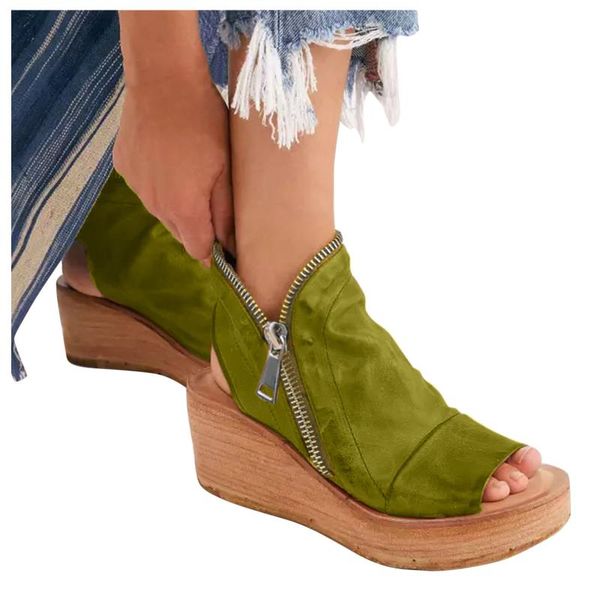 dress shoes jaycosin women sandals wedge peep toe thick bottom female solid color zipper casual platform lady 2021 chaussure, Black
dress shoes jaycosin women sandals wedge peep toe thick bottom female solid color zipper casual platform lady 2021 chaussure, Black