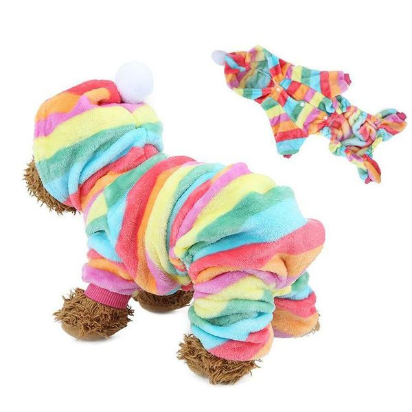 dog apparel rainbow striped pet jumpsuit outfits hoodie soft flannel winter christmas puppy warm clothes coat teddy costume sml xl
dog apparel rainbow striped pet jumpsuit outfits hoodie soft flannel winter christmas puppy warm clothes coat teddy costume sml xl
