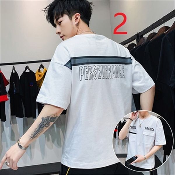Men's 2021 New Short-sleeved Trend Summer Tide Brand Cotton Clothes T-shirt 7HDP, White;black
Men's 2021 New Short-sleeved Trend Summer Tide Brand Cotton Clothes T-shirt 7HDP, White;black