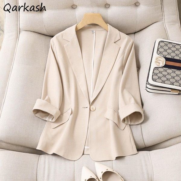women's suits & blazers solid women single button three quarter sleeve tencel simple womens jackets ol plus size s-3xl casual streetwea, White;black
women's suits & blazers solid women single button three quarter sleeve tencel simple womens jackets ol plus size s-3xl casual streetwea, White;black