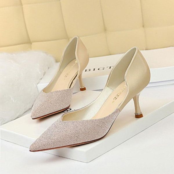 dress shoes fashion ladies high heels pointed toe shallow color matching business office formal, Black
dress shoes fashion ladies high heels pointed toe shallow color matching business office formal, Black