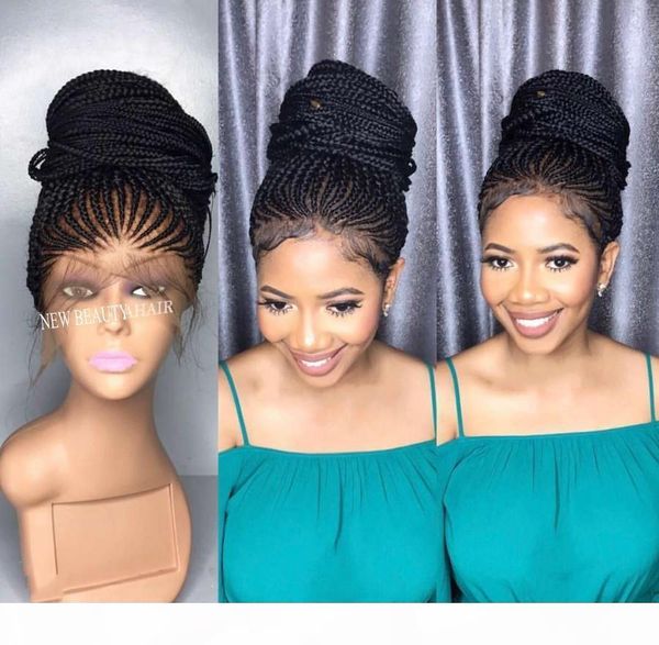 new design braid wig african american braided wigs for women synthetic wig braided lace front wig box braids lace wigs, Black 
new design braid wig african american braided wigs for women synthetic wig braided lace front wig box braids lace wigs, Black