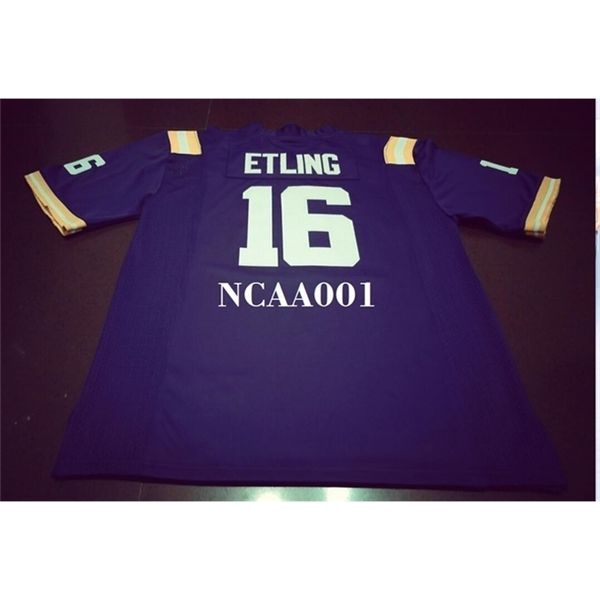 668 #16 danny etling white purple lsu tigers alumni college jersey or custom any name or number jersey, Black
668 #16 danny etling white purple lsu tigers alumni college jersey or custom any name or number jersey, Black