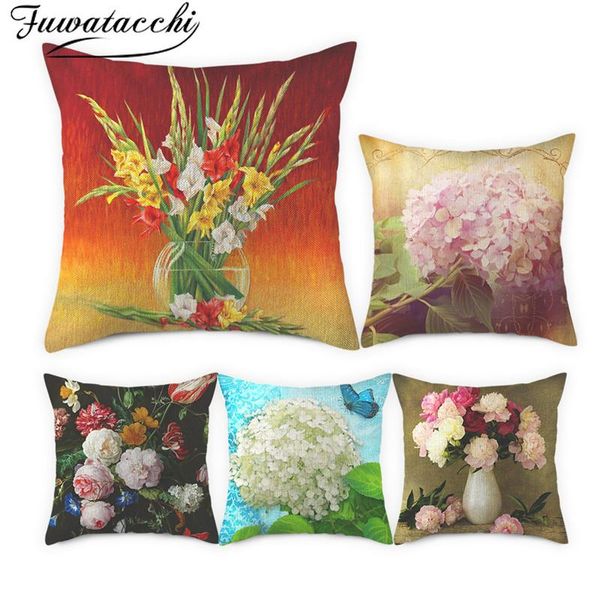fuwatacchi oil painting flowers pattern cushion cover pure linen pillow cover for home chair sofa decorative pillowcases 45x45cm
fuwatacchi oil painting flowers pattern cushion cover pure linen pillow cover for home chair sofa decorative pillowcases 45x45cm