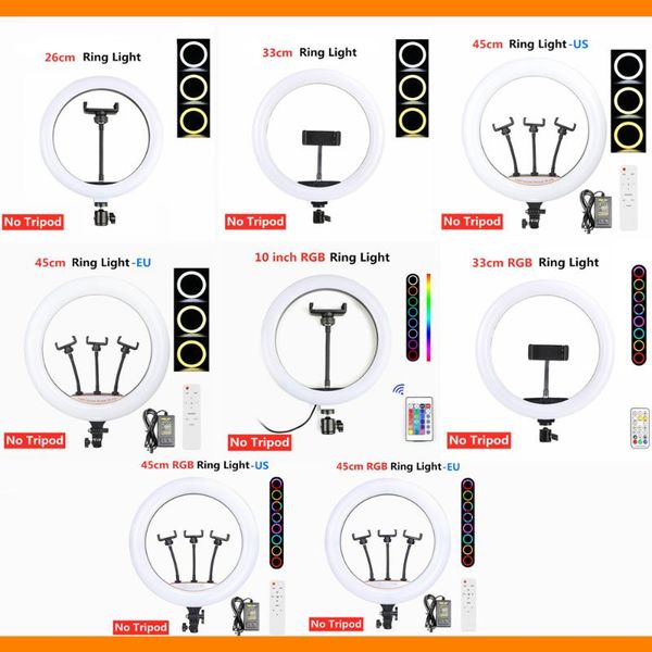 18 inch rgb ring light selfie lamp dimmable 10inch/26cm/33cm/45cm ringlight with phone clip holder pgraphy lighting for live
18 inch rgb ring light selfie lamp dimmable 10inch/26cm/33cm/45cm ringlight with phone clip holder pgraphy lighting for live