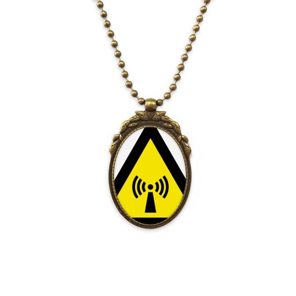 pendant necklaces warning symbol yellow black radiation triangle antique brass necklace vintage jewelry deluxe gift, Silver
pendant necklaces warning symbol yellow black radiation triangle antique brass necklace vintage jewelry deluxe gift, Silver