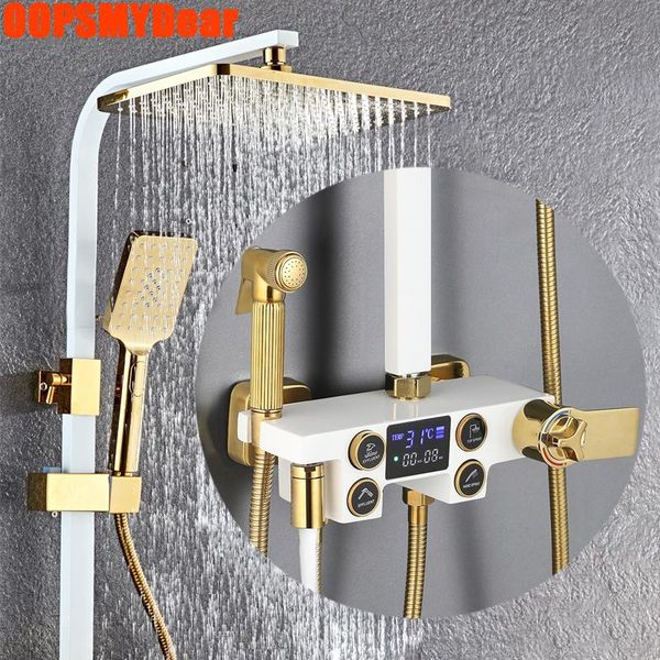 digital shower set bathroom smart thermostatic led shower system wall mount cold mixer bath faucet square head spa rain tap
digital shower set bathroom smart thermostatic led shower system wall mount cold mixer bath faucet square head spa rain tap