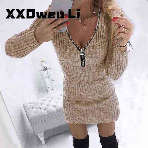 autumn women's fashion zipper long-sleeves knitted bag hip dress 2021 winter woman plus size bodycon ladies party dresses g1214, Black;gray
autumn women's fashion zipper long-sleeves knitted bag hip dress 2021 winter woman plus size bodycon ladies party dresses g1214, Black;gray