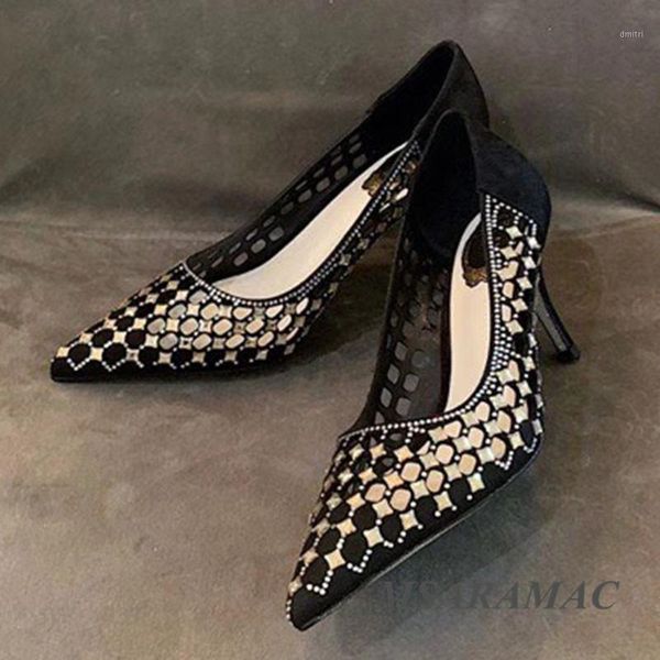 dress shoes hollow mesh shiny crystal high heels all season leather pointed toe wedding fashionable street ladies party, Black
dress shoes hollow mesh shiny crystal high heels all season leather pointed toe wedding fashionable street ladies party, Black