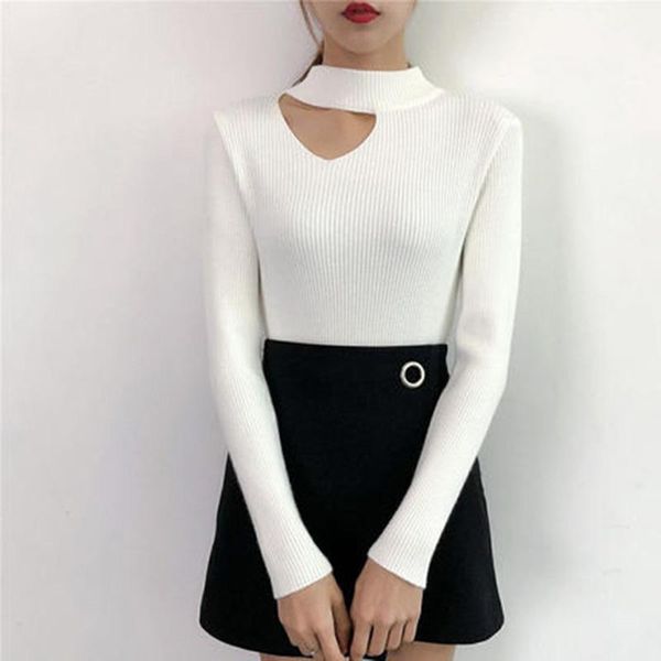 women's sweaters 2021 autumn and winter korean half turtleneck sweater jacket womens long sleeve set head all-match knitted woman, White;black
women's sweaters 2021 autumn and winter korean half turtleneck sweater jacket womens long sleeve set head all-match knitted woman, White;black