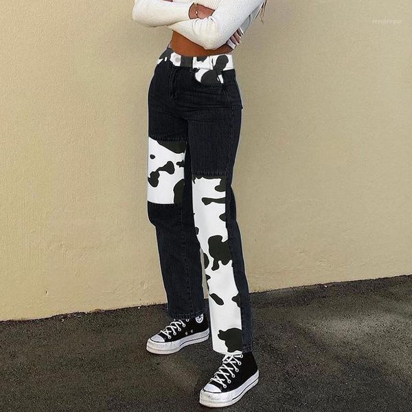 women's pants & capris patchwork cow print jeans women y2k casual high waisted harajuku 90s black long trousers ladies street, Black;white
women's pants & capris patchwork cow print jeans women y2k casual high waisted harajuku 90s black long trousers ladies street, Black;white