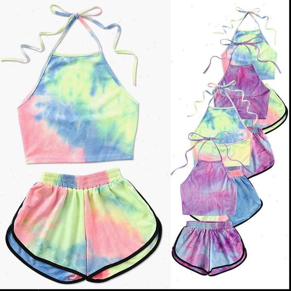 fashion outfit tracksuit tie dye gradient halter crop and shorts two 2 piece set women summer new fashion tank suits, Gray
fashion outfit tracksuit tie dye gradient halter crop and shorts two 2 piece set women summer new fashion tank suits, Gray