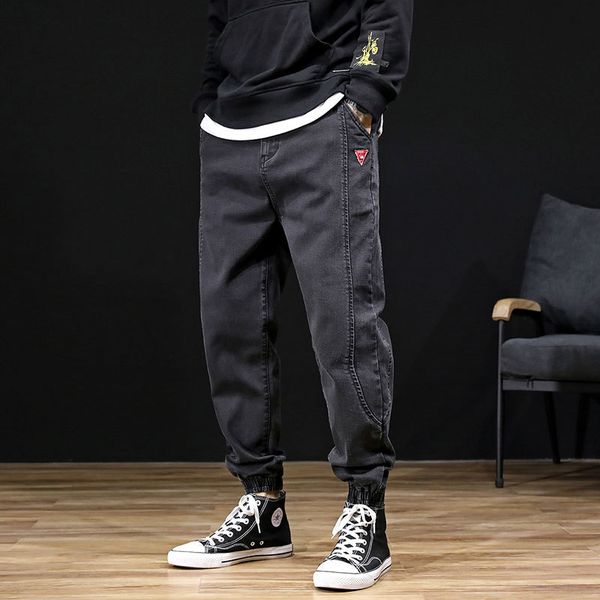 2021 new korean style fashion black gray color loose fit designer harem men cargo pants streetwear hip hop joggers jeans e4sg, Blue
2021 new korean style fashion black gray color loose fit designer harem men cargo pants streetwear hip hop joggers jeans e4sg, Blue