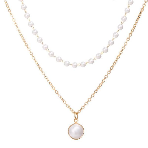necklaces fashion trend new double layer pearl clavicle chain retro temperament artificial pearl pearl necklace, Silver
necklaces fashion trend new double layer pearl clavicle chain retro temperament artificial pearl pearl necklace, Silver