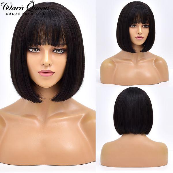 short bob wig with bangs synthetic wigs for women ombre black red blonde pink lolita cosplay party natural hair perruque bob
short bob wig with bangs synthetic wigs for women ombre black red blonde pink lolita cosplay party natural hair perruque bob