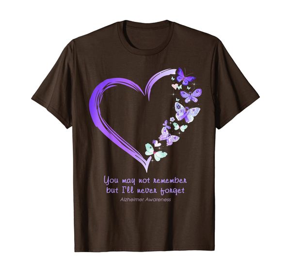 

You May Not Remember But I'll Never Forget Alzheimer Heart T-Shirt, Mainly pictures