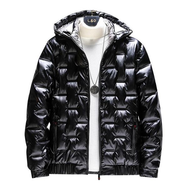 men's down & parkas man winter warm shinny jackets and coats with hood fashion personality cotton padded thick thermal outerwear big si, Black
men's down & parkas man winter warm shinny jackets and coats with hood fashion personality cotton padded thick thermal outerwear big si, Black