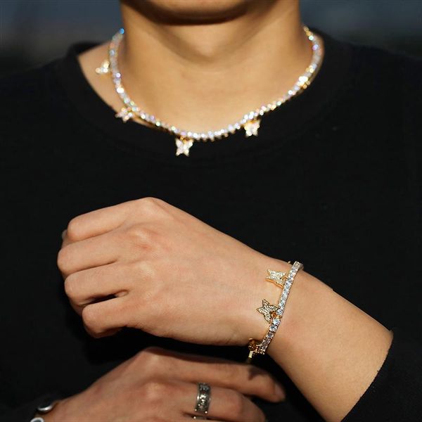 link, chain hip hop 4mm adjustable 17cm+7cm tennis with butterfly pendant cubic zirconia stones bracelet men white gold plated jewelry, Black
link, chain hip hop 4mm adjustable 17cm+7cm tennis with butterfly pendant cubic zirconia stones bracelet men white gold plated jewelry, Black