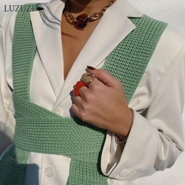 2021 new summer knitted crop sweaters multi wrap sleeveless pullover female bandage sweater solid chic fashion women ty5s, White
2021 new summer knitted crop sweaters multi wrap sleeveless pullover female bandage sweater solid chic fashion women ty5s, White