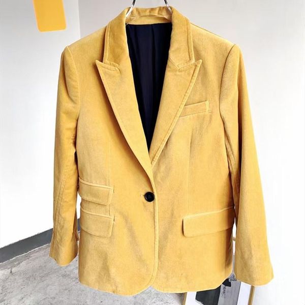 women's suits & blazers 2021 autumn blazer single button long sleeve loose office lady suit coat, White;black
women's suits & blazers 2021 autumn blazer single button long sleeve loose office lady suit coat, White;black