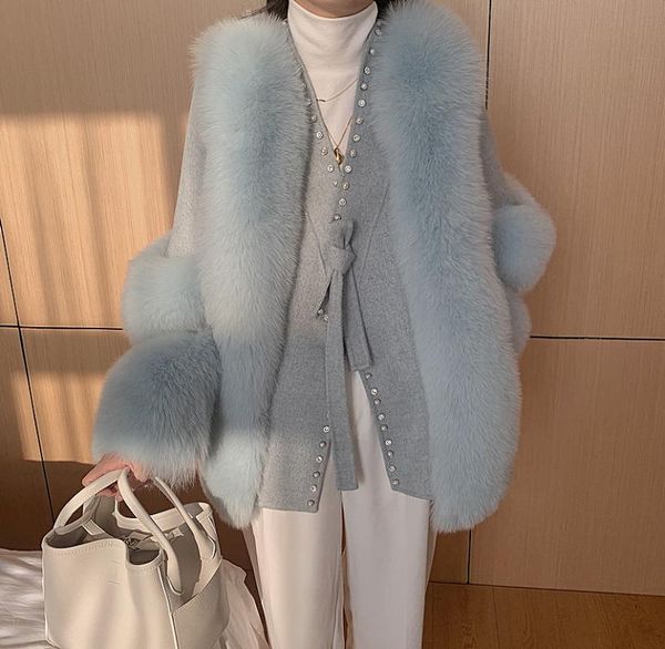 women's fur & faux wool cashmere coat real coats with pearls beading nature winter jacket, Black
women's fur & faux wool cashmere coat real coats with pearls beading nature winter jacket, Black