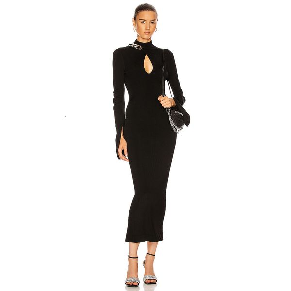 2021 new winter black full sleeve bodycon bandage women hollow out chain celebrity evening runway party es 2513, Black;gray
2021 new winter black full sleeve bodycon bandage women hollow out chain celebrity evening runway party es 2513, Black;gray