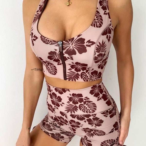 women's shorts 2021 printed zipper vest drawstring sports fitness yoga two-piece suit women high waist seamless gym outfits, White;black
women's shorts 2021 printed zipper vest drawstring sports fitness yoga two-piece suit women high waist seamless gym outfits, White;black