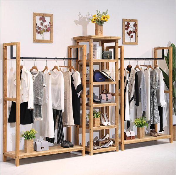 clothing store wood display rack commercial furniture floor type show racks hanging cloth pole women's decoration design shelf shoe sta
clothing store wood display rack commercial furniture floor type show racks hanging cloth pole women's decoration design shelf shoe sta
