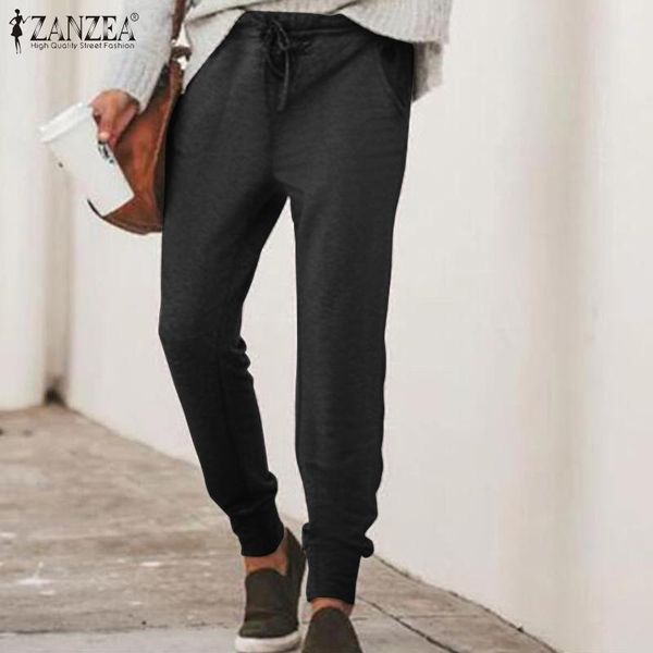 women's pants & capris 2021 spring harem pantalon zanzea women casual elastic waist long vintage solid loose turnip trousers streetwear, Black;white
women's pants & capris 2021 spring harem pantalon zanzea women casual elastic waist long vintage solid loose turnip trousers streetwear, Black;white