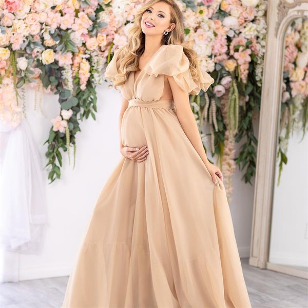 2022 champagne prom dresses for pregnant women rufflescap sleeve evening dress female pshoot maternity gowns, Black
2022 champagne prom dresses for pregnant women rufflescap sleeve evening dress female pshoot maternity gowns, Black