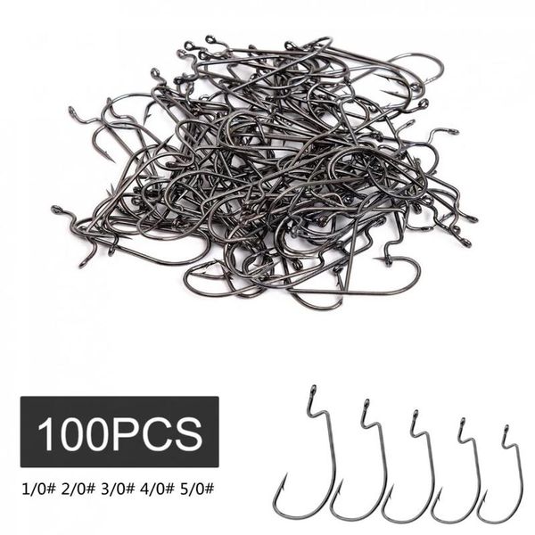 100pcs fishing hooks set 1/0# 2/0# 3/0# 4/0# 5/0# carbon steel wide crank barb fishhooks for soft worm bait
100pcs fishing hooks set 1/0# 2/0# 3/0# 4/0# 5/0# carbon steel wide crank barb fishhooks for soft worm bait