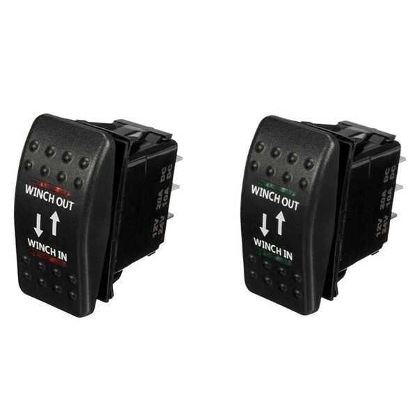 smart home control 2 pcs 12v 20a winch in out on-off-on rocker switch 7 pin led, red & green
smart home control 2 pcs 12v 20a winch in out on-off-on rocker switch 7 pin led, red & green
