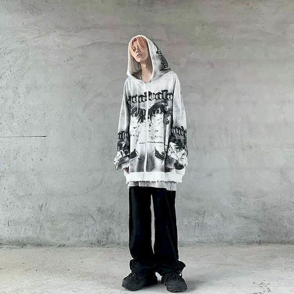 angry black tie-dye two-dimensional dark wind oversize cardigan nightgown with abi hoodie male hood otza
angry black tie-dye two-dimensional dark wind oversize cardigan nightgown with abi hoodie male hood otza