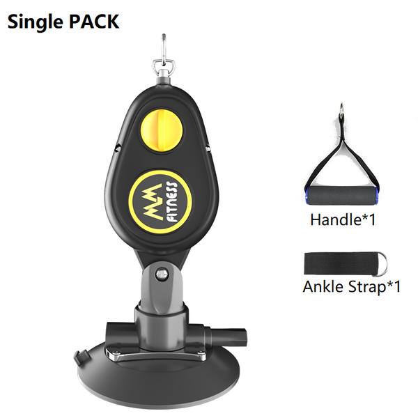fitness rope trainer with suction cup , pull rope trainer with handle, metal foot ring, for home workouts,physical therapy,gym
fitness rope trainer with suction cup , pull rope trainer with handle, metal foot ring, for home workouts,physical therapy,gym