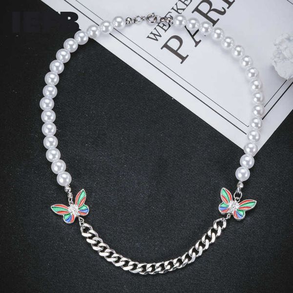 iefb mens's accessories ins hip hop pearl titanium steel chain simple color butterfly clavicle necklace neckchain, Silver
iefb mens's accessories ins hip hop pearl titanium steel chain simple color butterfly clavicle necklace neckchain, Silver