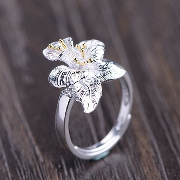 2021 new real s925 pure sier gold-plated literary female finger fashionable and fresh flower opening woman ring ypfm, Silver
2021 new real s925 pure sier gold-plated literary female finger fashionable and fresh flower opening woman ring ypfm, Silver