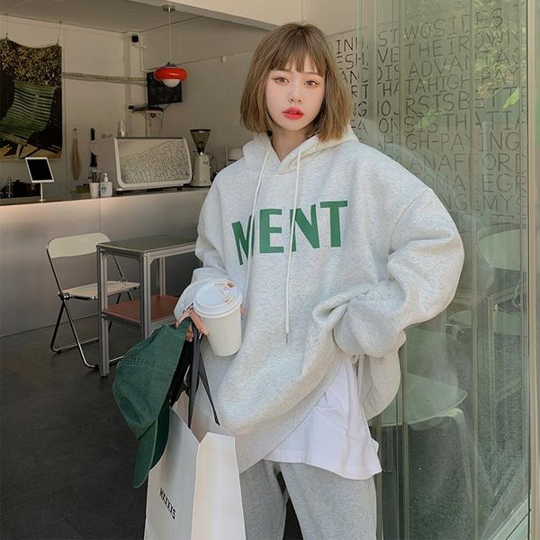 women's hoodies & sweatshirts 4720 autumn and winter korean version 2021 plus velvet thick hooded bf wind loose women, Black
women's hoodies & sweatshirts 4720 autumn and winter korean version 2021 plus velvet thick hooded bf wind loose women, Black