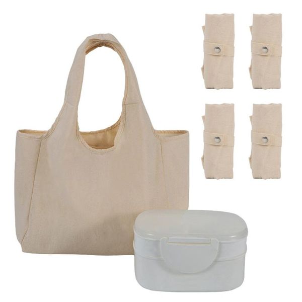storage bags elastic band shopping bag double handles cutlery cotton blend outdoor picnic foldable reusable lunch box large capacity pouch
storage bags elastic band shopping bag double handles cutlery cotton blend outdoor picnic foldable reusable lunch box large capacity pouch