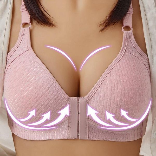 fashion 2021 new bra spring and summer seamless front button bra push up underwear buckle female b c cup chest lingerie, White;black
fashion 2021 new bra spring and summer seamless front button bra push up underwear buckle female b c cup chest lingerie, White;black